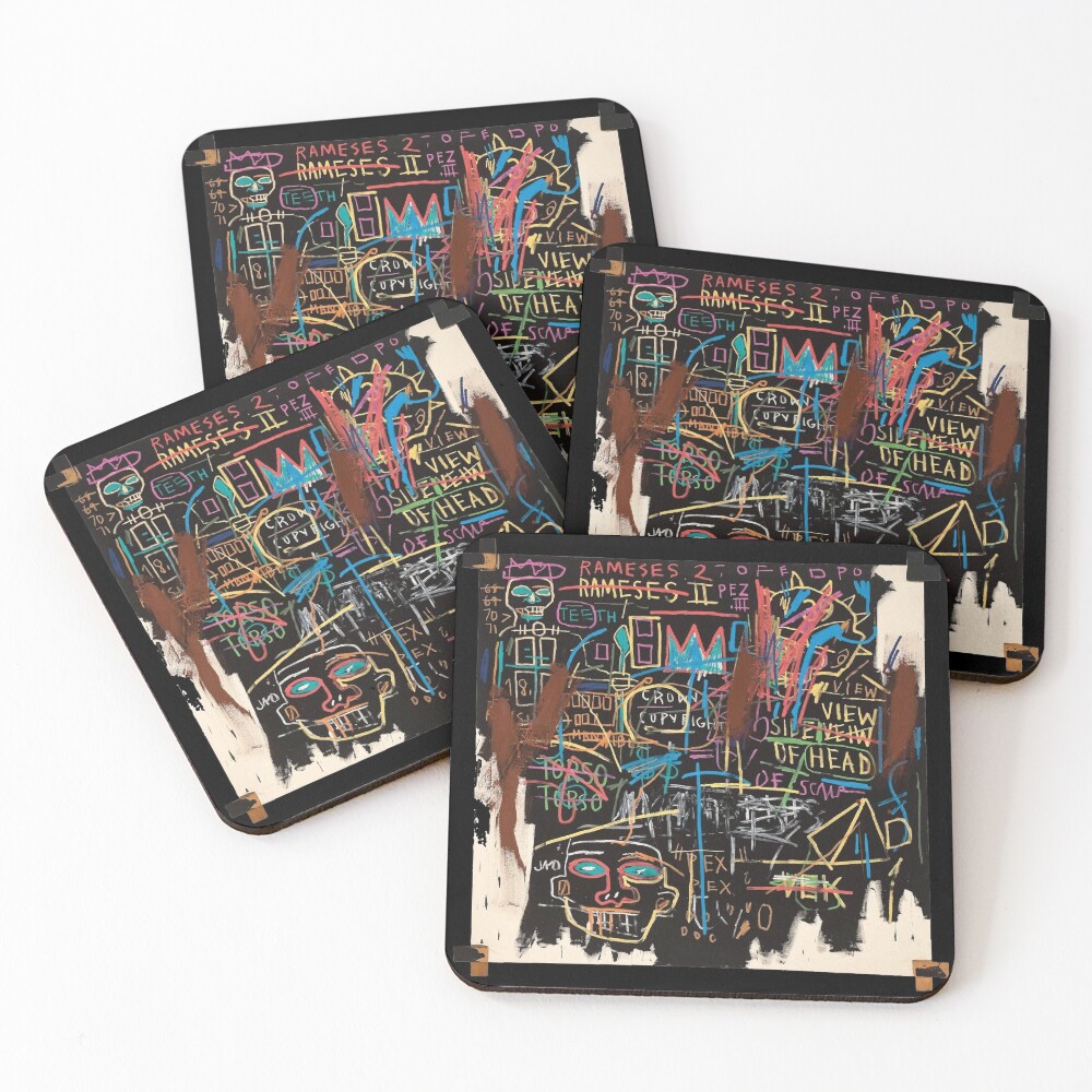 Vectorised famous New York street art / pop art from the 70s. Coasters (Set of 4)