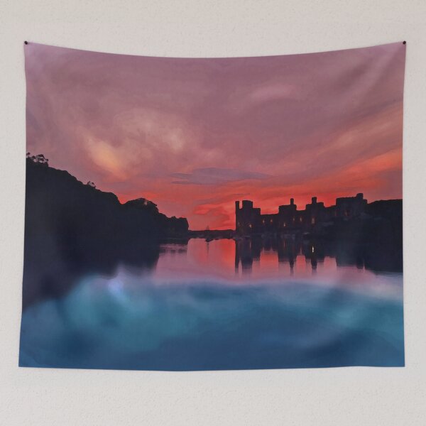 Item preview, CAERNARFON CASTLE SMOKEY SUNSET AND SEA  designed and sold by NICK COBURN PHILLIPS.