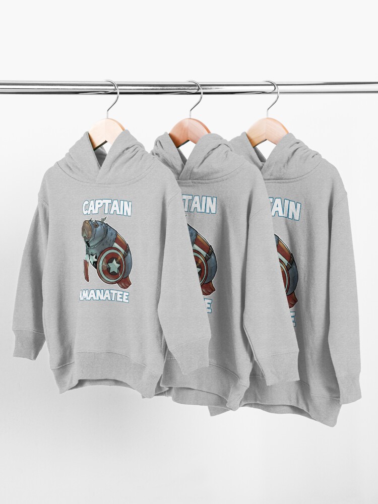 Alternate view of Captain Amanatee SALE! Toddler Pullover Hoodie