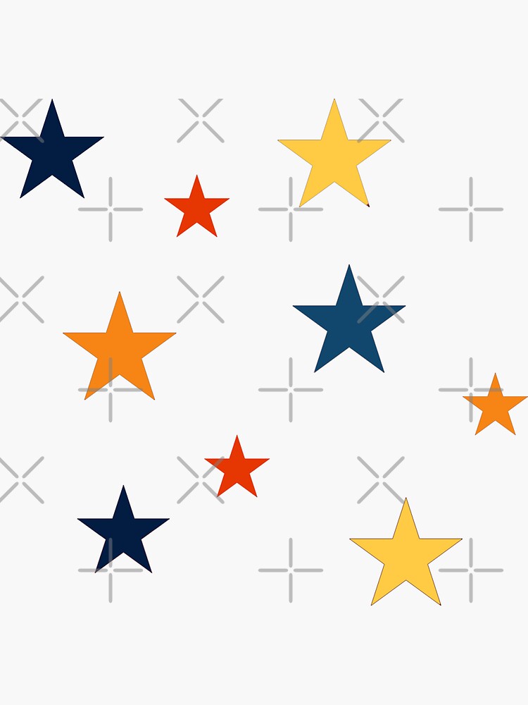 retro mini star pack Sticker for Sale by colleenm2