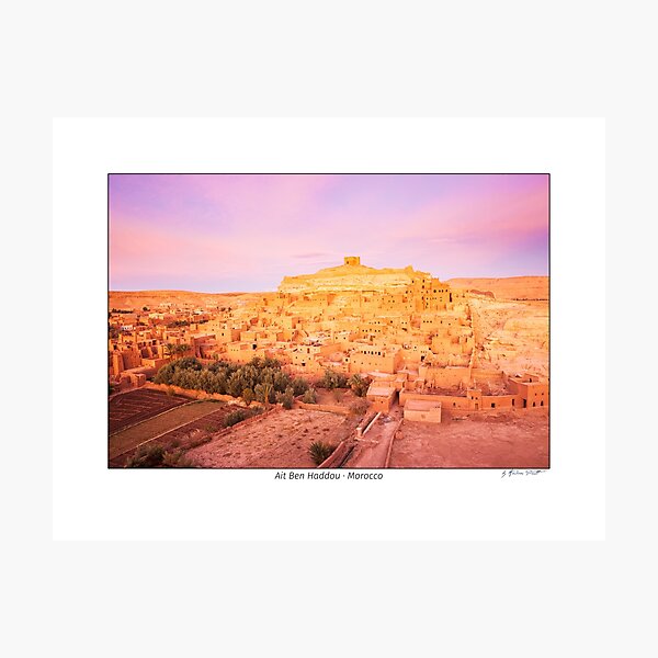 Old Town of Ait Ben-Haddou at sunrise, Morocco Photographic Print