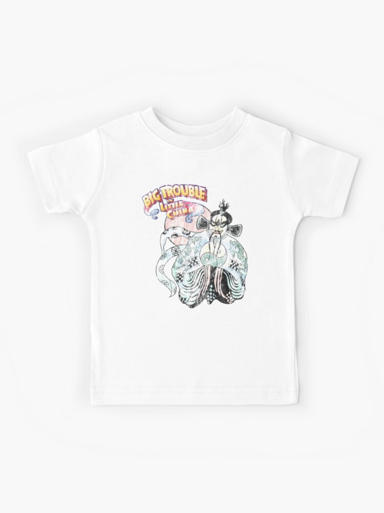 Big Trouble In Little China Lo Pan 25 Years Old Distress Fade Kids T Shirt By Purakushi Redbubble