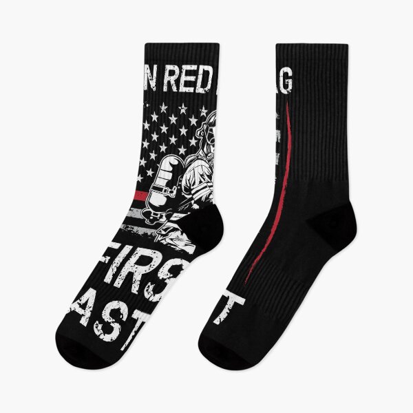 Item preview, thin red line flag first in last out. designed and sold by J AND J  PRINTS.