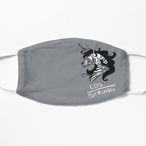 EDS Strong Unicorn For Ehlers Danlos Syndrome Awareness Flat Mask