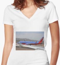 Southwest Airlines Women's Fitted V-Neck T-Shirt