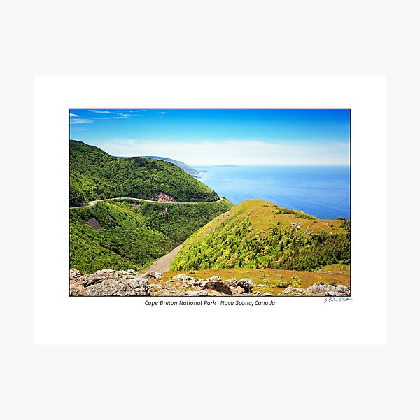 A view from the Skyline Hike Trail in Cape Breton National Park, Nova Scotia, Canada Photographic Print