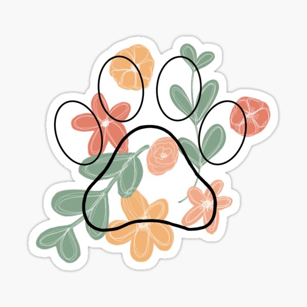 Item preview, Floral paw designed and sold by giustkt.