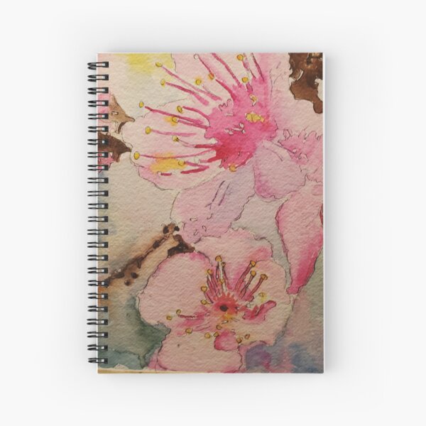 Aperçu de l'œuvre Fleurs de cerisier aquarelle créée et vendue par BlackVet.