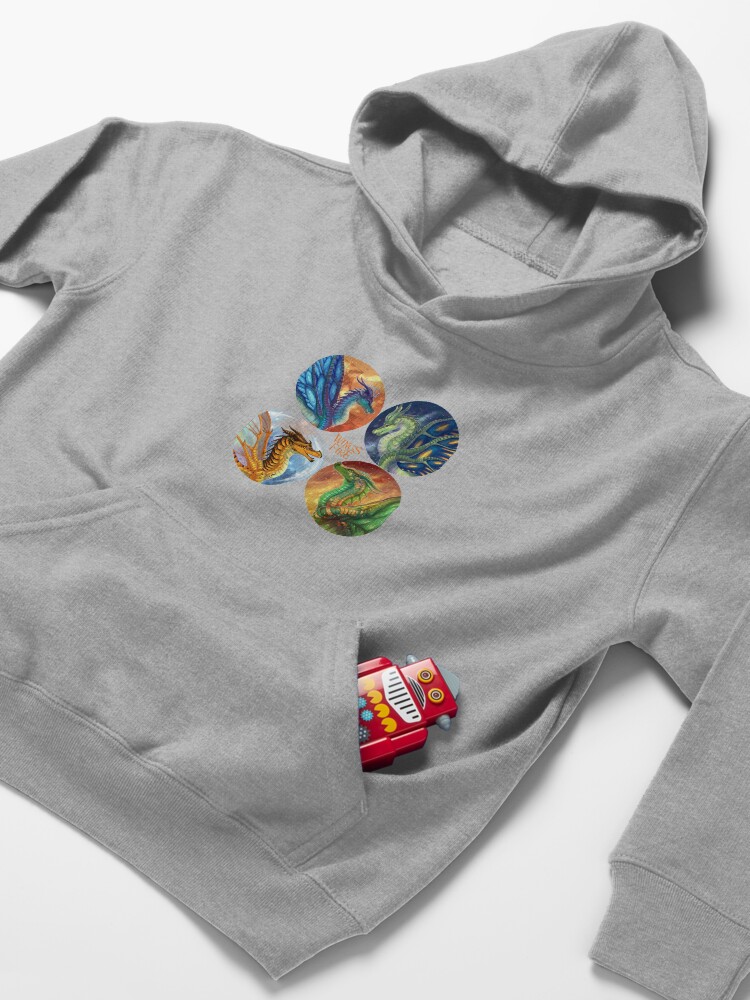 Alternate view of Wings of Fire - Heroes of the Lost Continent Kids Pullover Hoodie