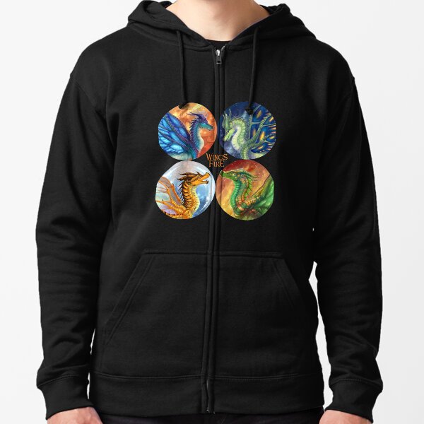 Wings of Fire - Heroes of the Lost Continent Zipped Hoodie