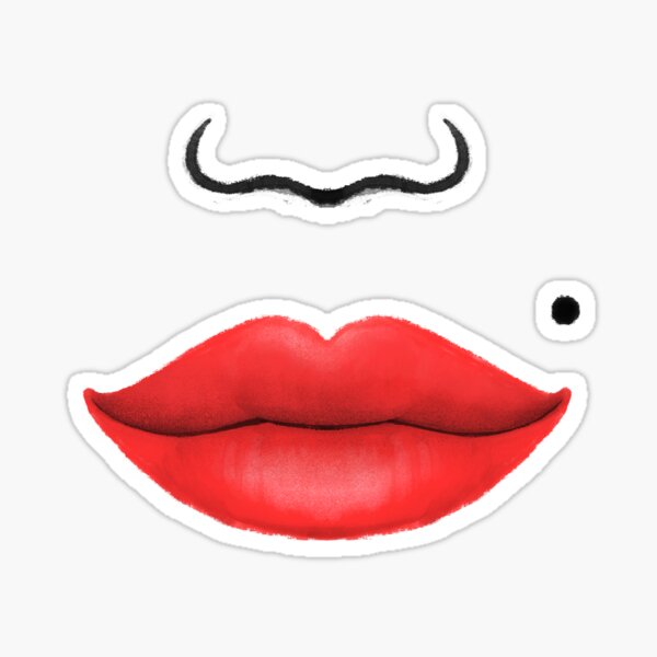 Red lips Sticker