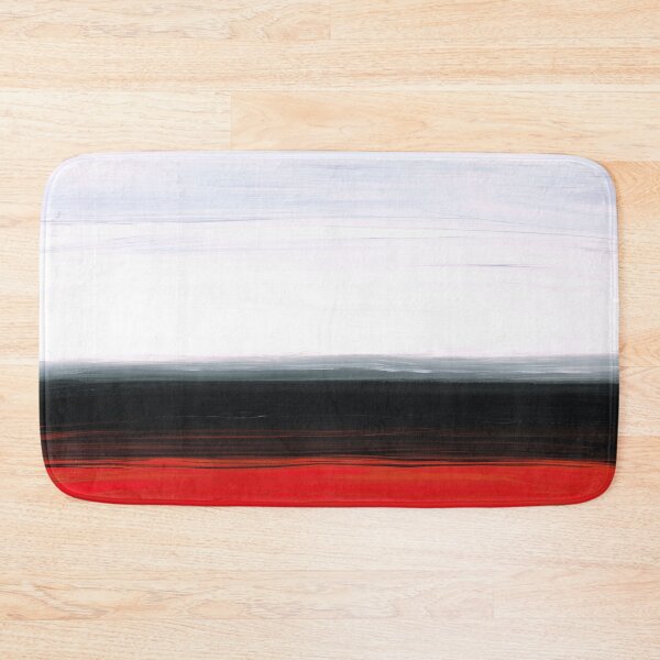 Item preview, White Horizon - Abstract Red And Black Landscape Art designed and sold by Sharon Cummings Art.