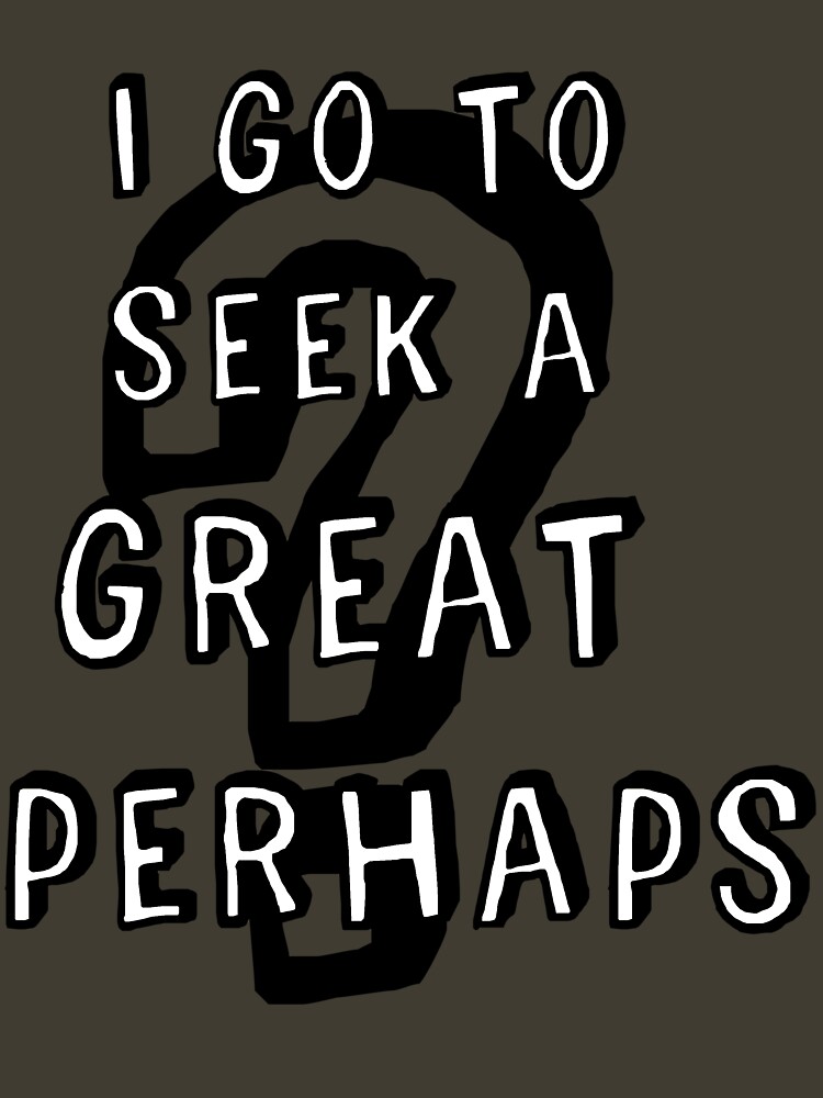 "The Great Perhaps" Tshirt by HWilso Redbubble