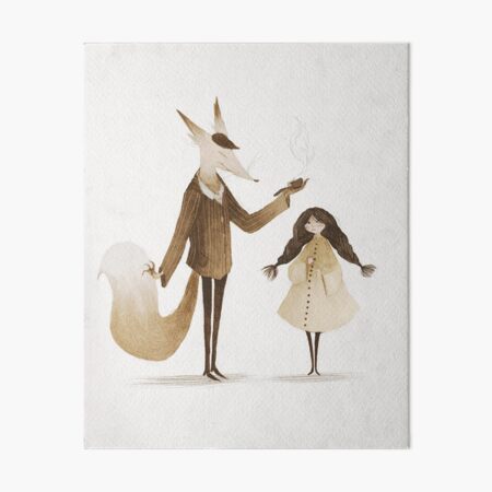With Mr. Fox Art Board Print