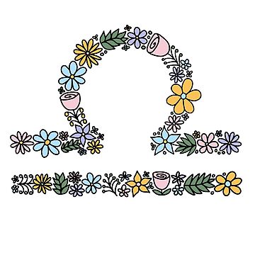 Artwork thumbnail, Cute Libra Zodiac Symbol by karinapezeshkan