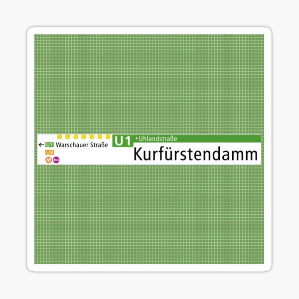 U-Bahnhof Berlin Kurfürstendamm Sticker