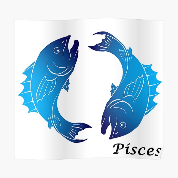 Download Pisces Star Sign Posters Redbubble