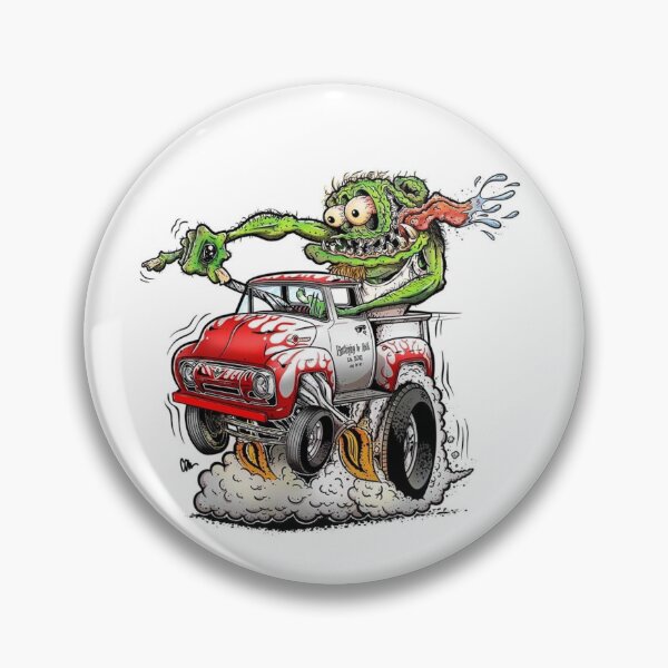 Item preview, 54 ford pickup, hotrod cartoon, ratfink style designed and sold by animatedpencil.