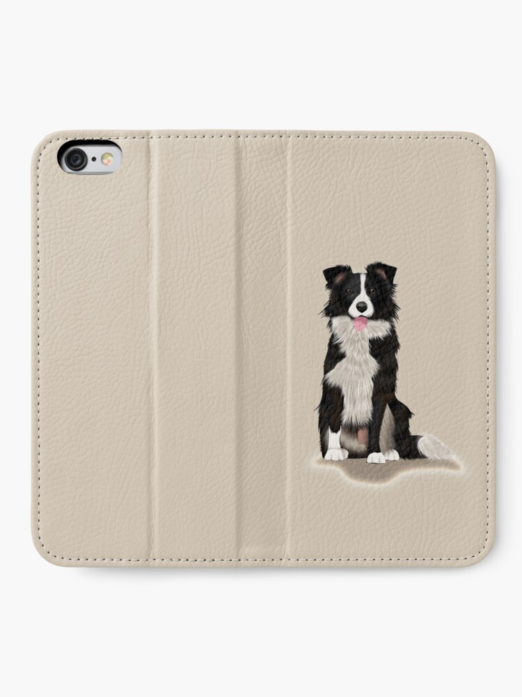 Alternate view of Border Collie iPhone Wallet