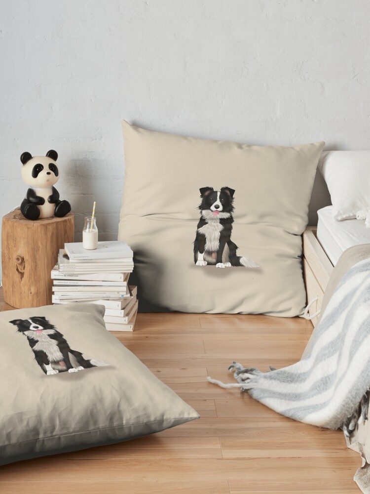 Alternate view of Border Collie Floor Pillow