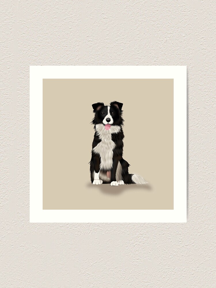 Alternate view of Border Collie Art Print