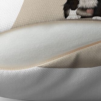 Alternate view of Border Collie Throw Pillow