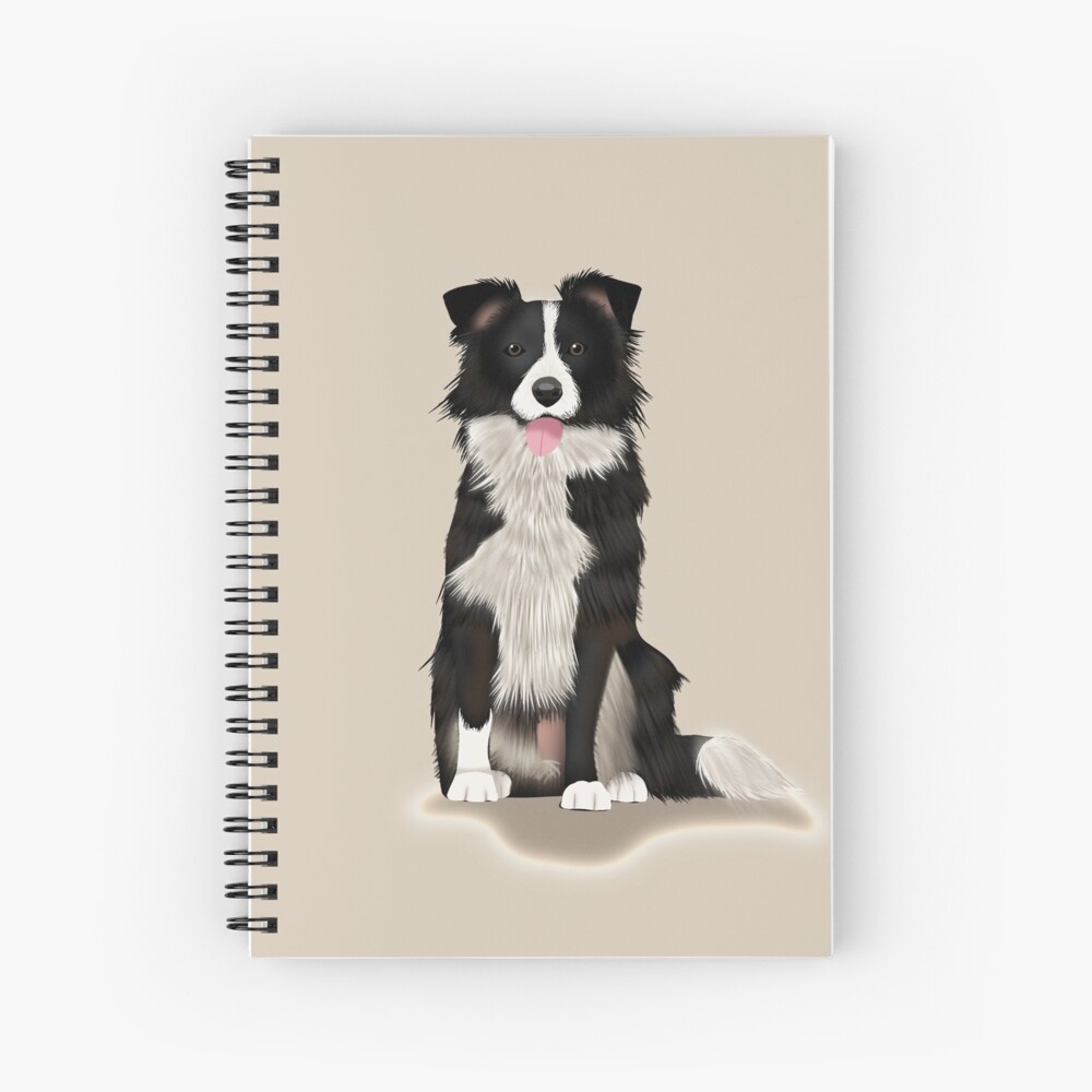 Border Collie Spiral Notebook