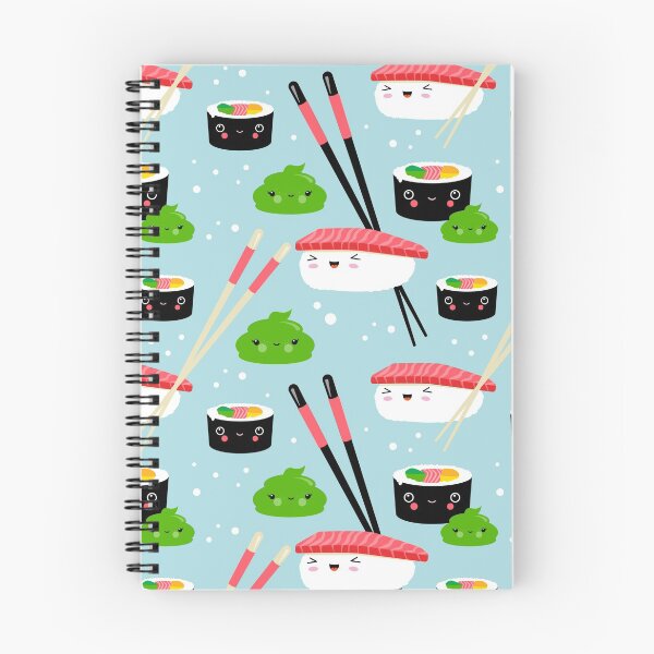 Aperçu de l'œuvre Illustration de la chambre des enfants de style japonais kawaï avec nigiri sushi, maki et wasabi créée et vendue par Pia Kolle.