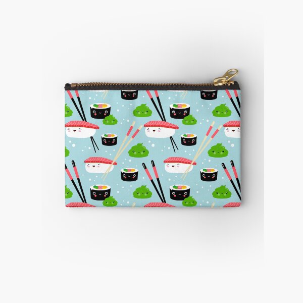 Item preview, Ilustración de la habitación de los niños en estilo japonés kawaiiano con nigiri sushi, maki y wasabi designed and sold by Pia Kolle.