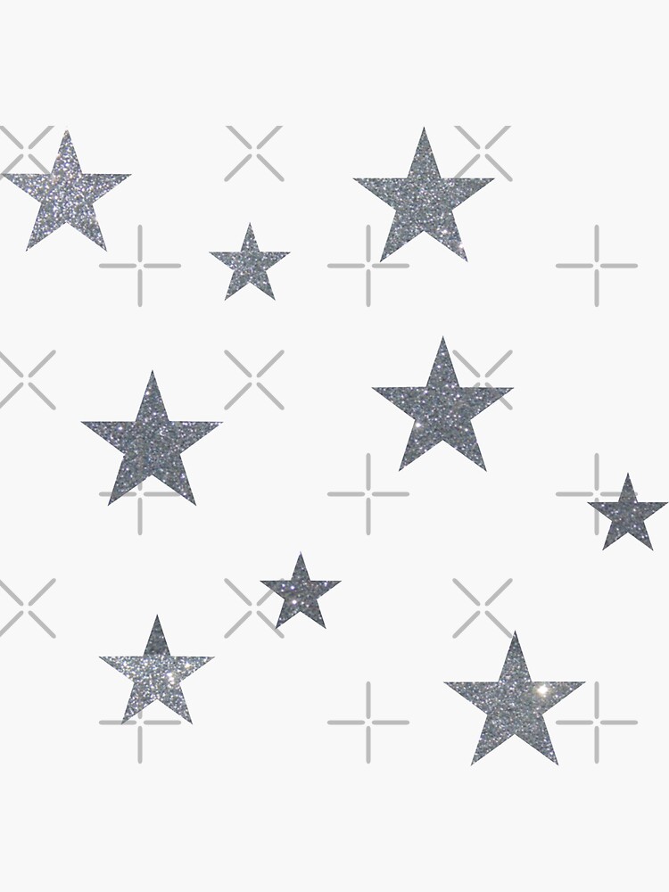 stars black Sticker by MrsDeeDesigns