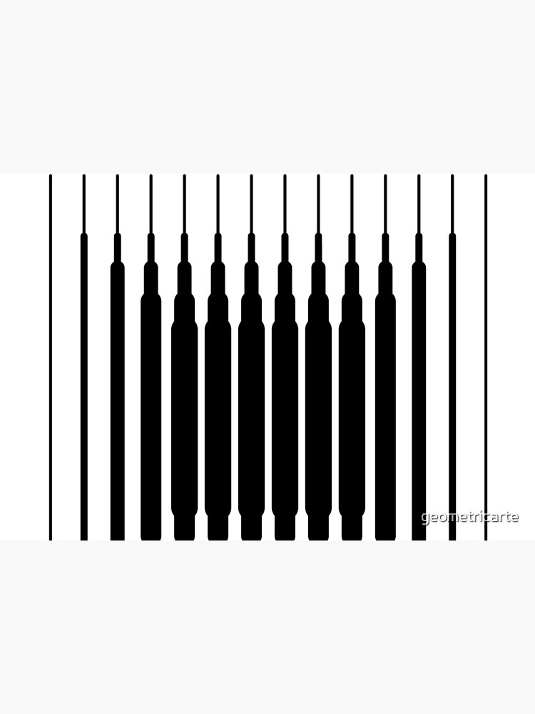 Square Lines (BLACK) de geometricarte