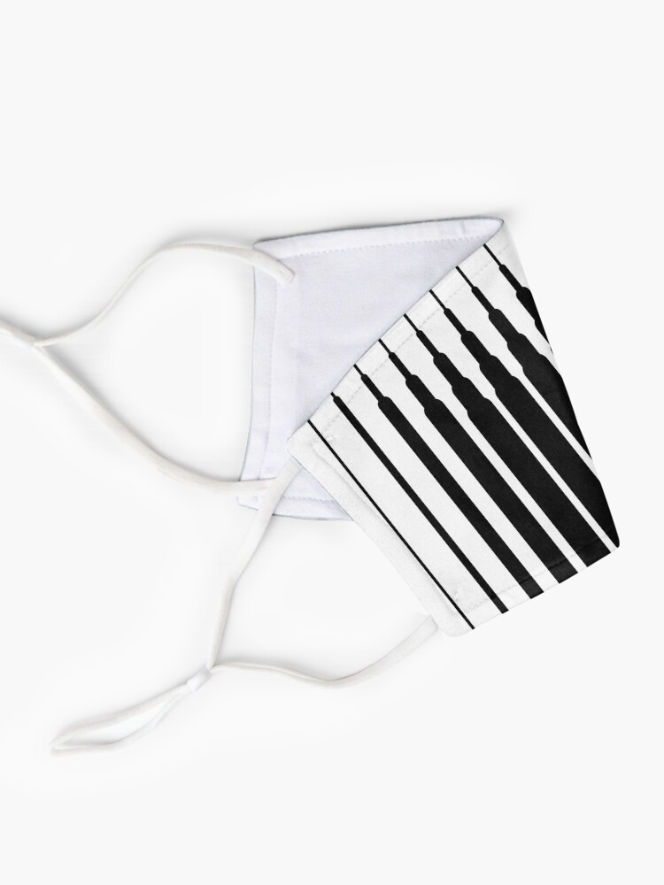 Vista alternativa de Mascarilla Square Lines (BLACK)