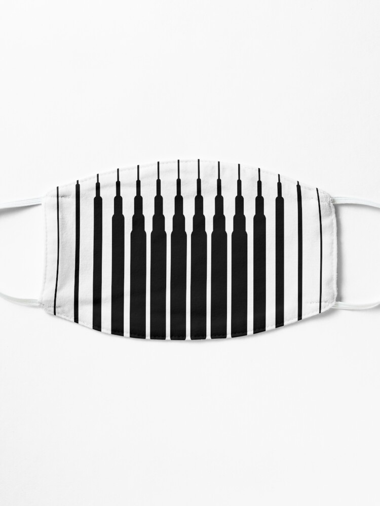 Vista alternativa de Mascarilla Square Lines (BLACK)