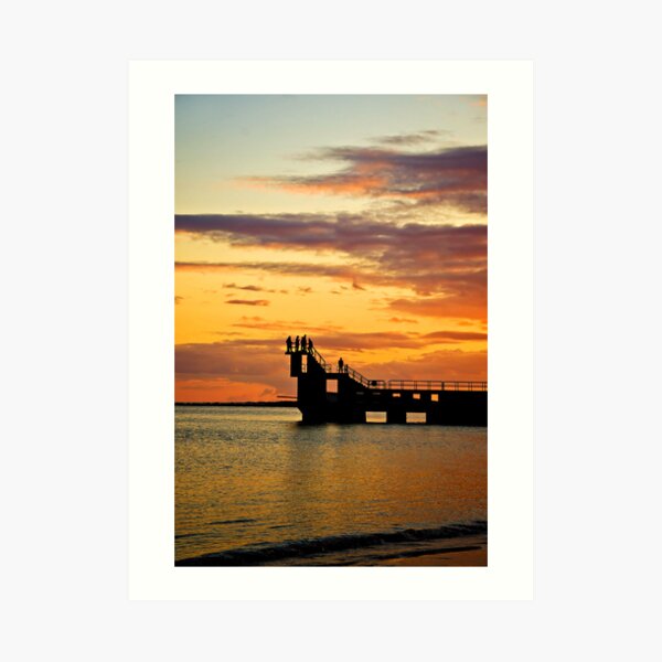 Blackrock sunset Art Print