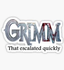 GRIMM in 3 Words Sticker