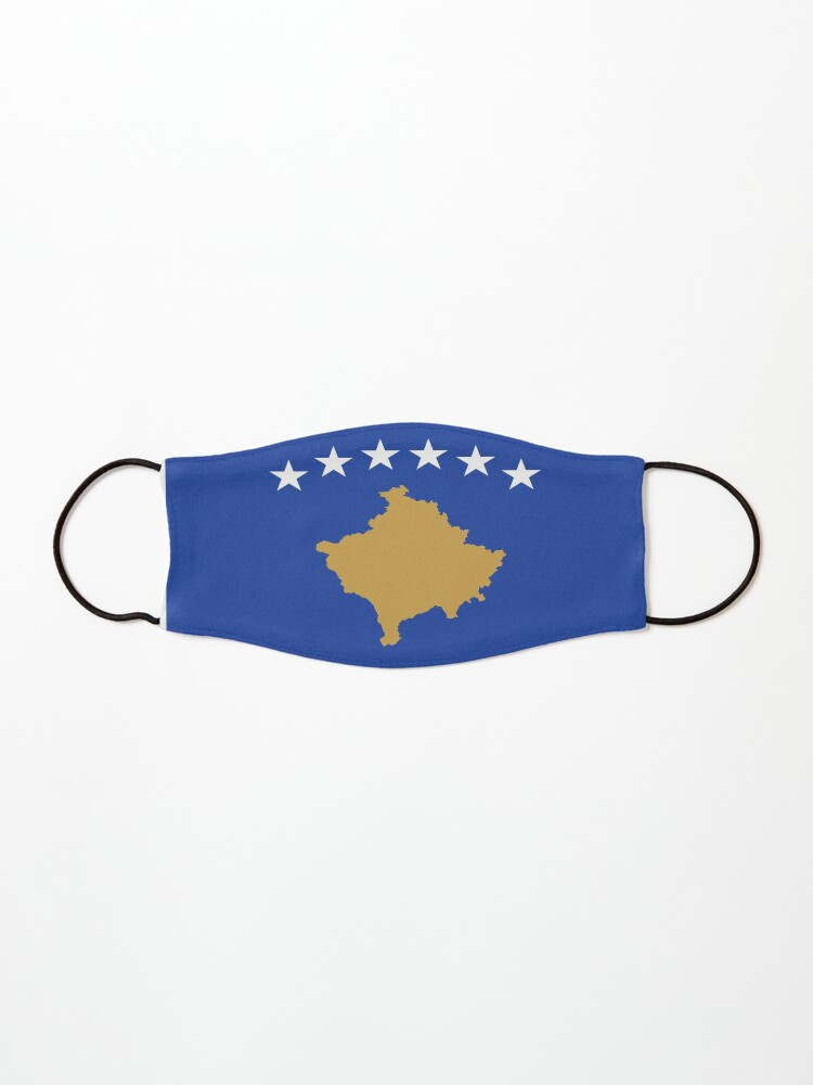 Maske mit Kosovo Flagge Fahne kosovarisch Pristina Albanien von  GeogDesigns