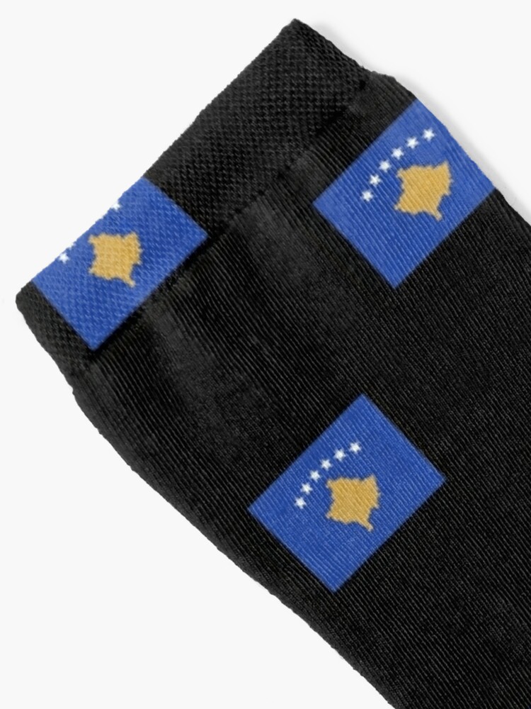 Socken mit Kosovo Flagge Fahne kosovarisch Pristina Albanien von