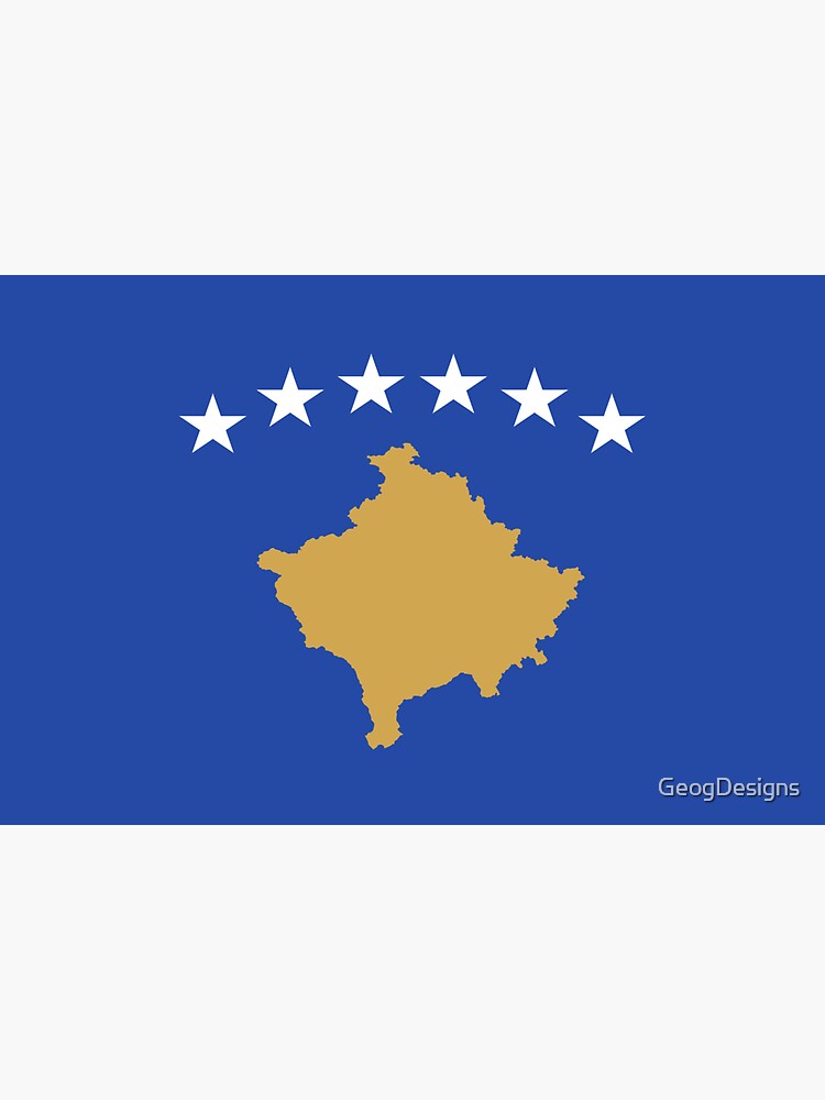 Sticker mit Kosovo Flagge Fahne kosovarisch Pristina Albanien von  GeogDesigns