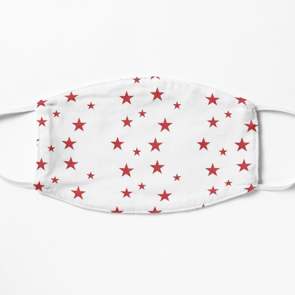 Red Glitter Star Pack Flat Mask