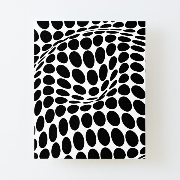 COME INSIDE (BLACK) Canvas Mounted Print