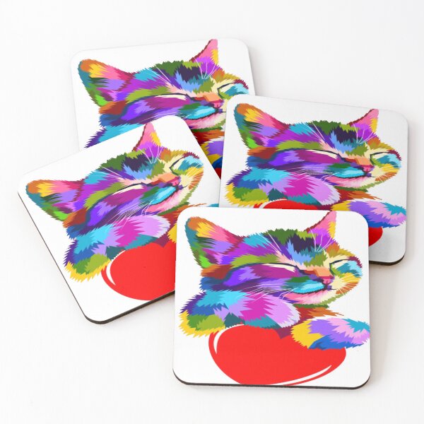 Item preview, smilin cat hug heart design - Gifts designed and sold by kedesign1.