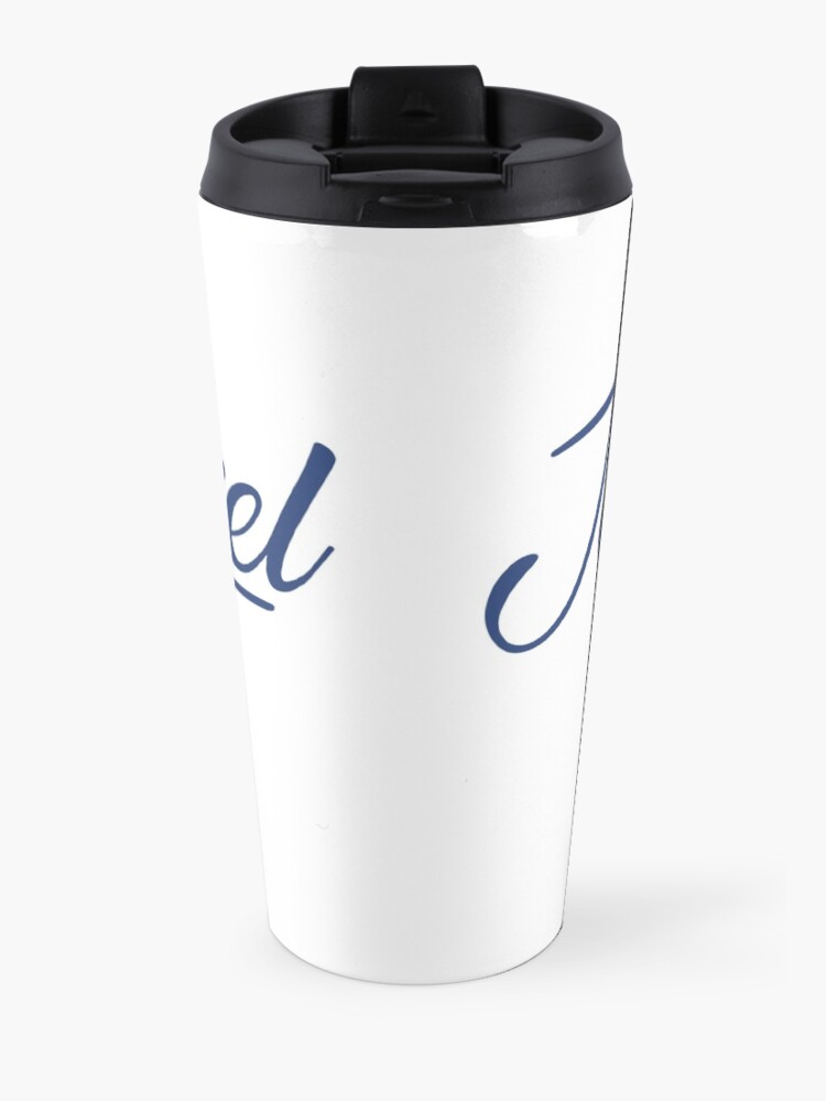 Alternate view of Jess.Travel Logo Reverse Blue Travel Mug