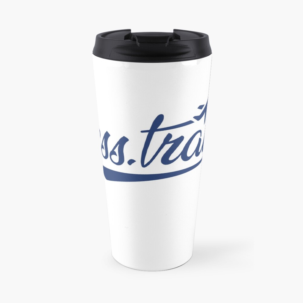 Jess.Travel Logo Reverse Blue Travel Mug