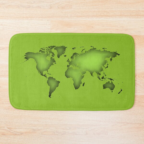 Item preview, Green silhouette of world map designed and sold by AlbertoRuiZ.
