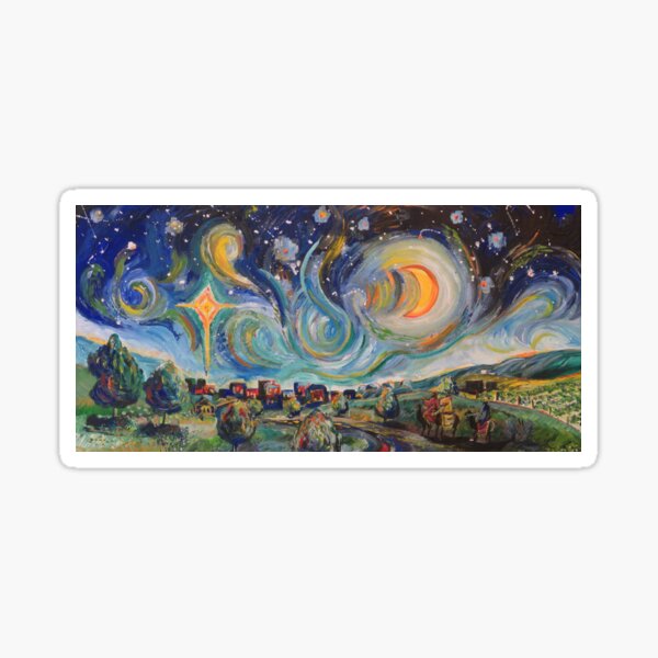 The Stars are Brightly Shinning Sticker