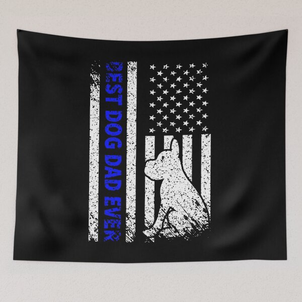 Item preview, Best Dog Dad Ever American Flag T-Shirt designed and sold by ArtDigital Wings.