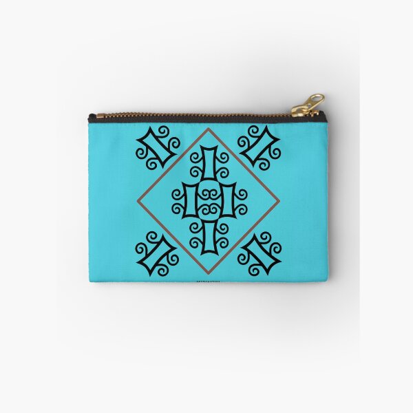 Item preview, Adinkra motif light blue designed and sold by SA-DEZIGNS.