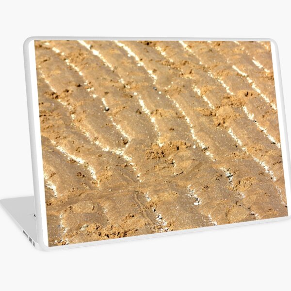 Chalk trails in the sand Laptop Skin