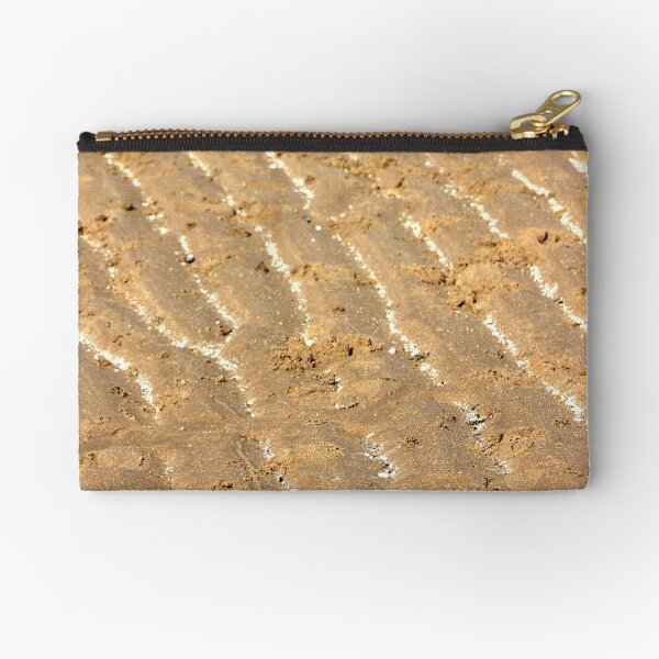 Chalk trails in the sand Zipper Pouch