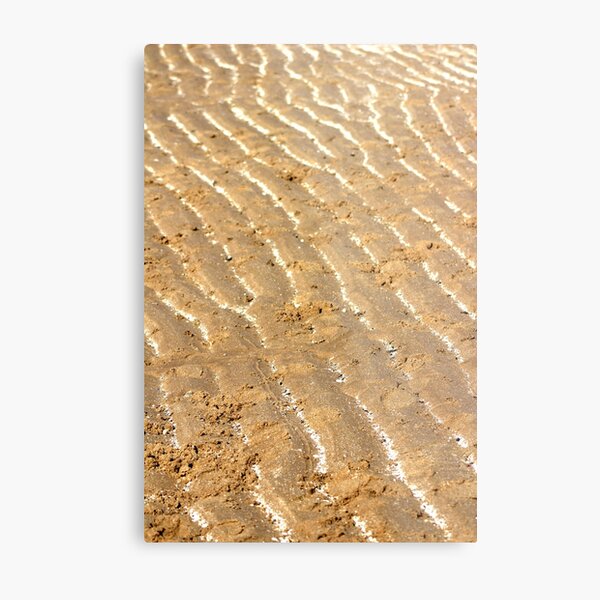 Chalk trails in the sand Metal Print